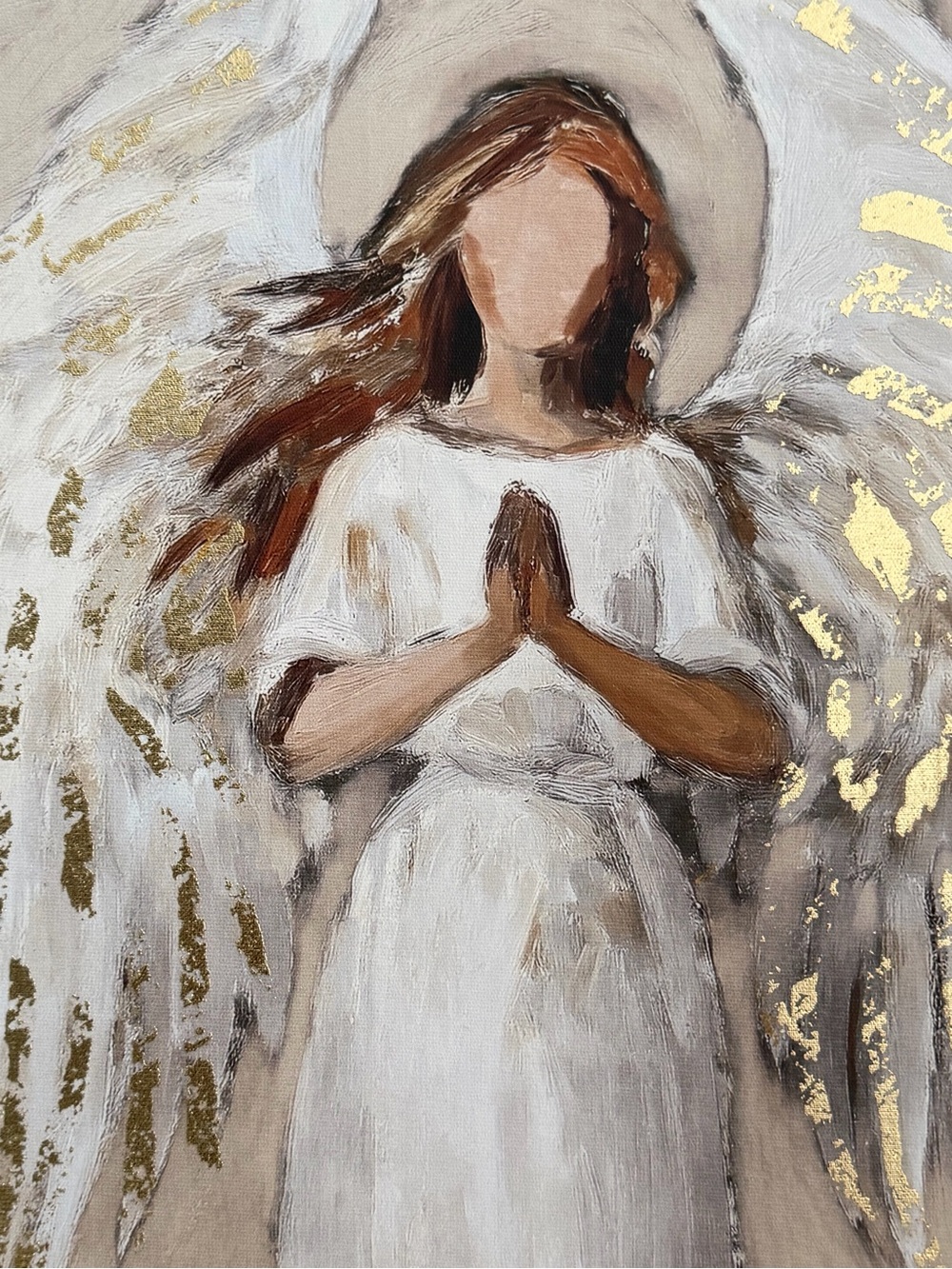 Angel Praying Painting/Print on Canvas - Picture 2 of 3